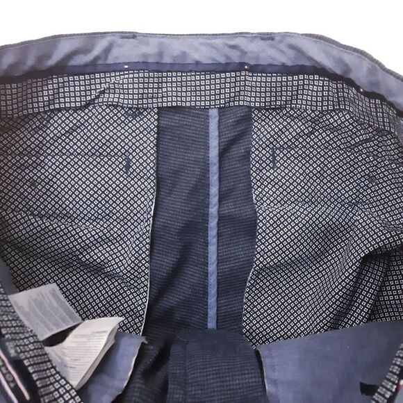 Tommy Hilfiger Navy Houndstooth Trousers - Picture 6 of 12